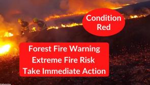 Rare red forest fire warning issued as temperatures climb