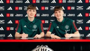 Twin sons of football legend and grandsons of Irish woman sign Man Utd contracts