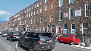 Purple, white and orange signs on Georgian Limerick building spark investigation