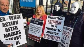 Protest at Dail Eireann over UL whistleblowers case