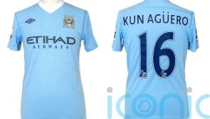 Shirt worn by Sergio Aguero when he scored title-winning goal set for auction