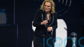 England’s Sarina Wiegman and Mary Earps celebrate success at Best FIFA Awards