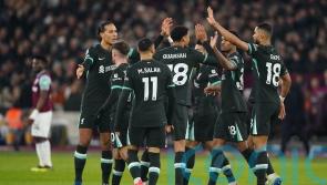 Liverpool hammer West Ham to sit pretty at top of Premier League
