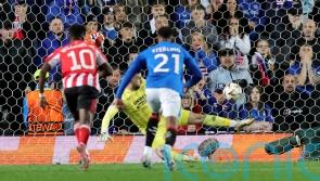 Liam Kelly saves penalty as 10-man Rangers hold Athletic Bilbao at Ibrox