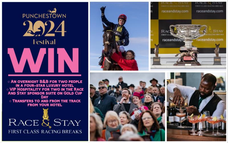 WIN: VIP tickets and an overnight stay at the 2024 Punchestown Festival with Race & Stay