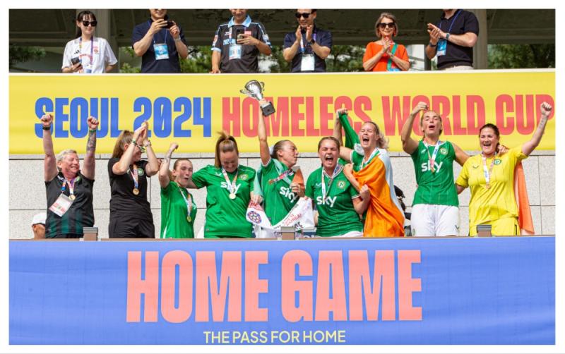 Girls in green to bring home trophy following huge win at 2024 Homeless World Cup in South Korea
