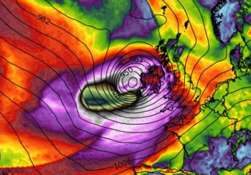 LIVE: Track of Storm &Eacute;owyn shows counties at RED WARNING risk amid Met &Eacute;ireann update