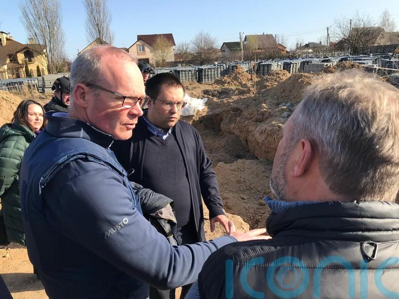 Simon Coveney on visit to Ukraine to show Ireland&rsquo;s support
