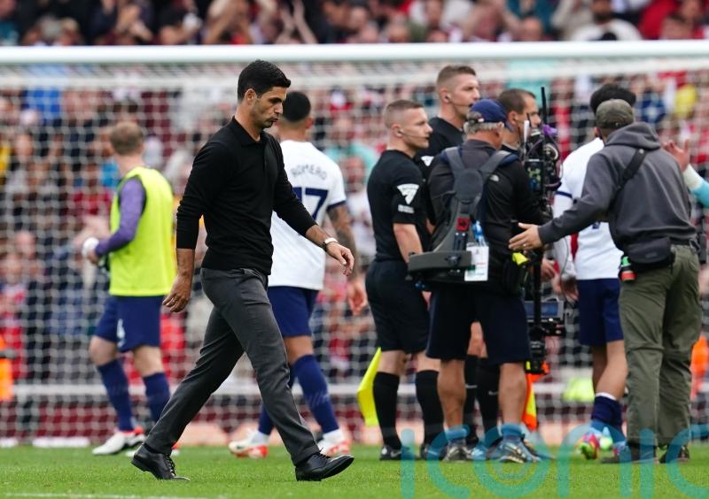 Arsenal boss Mikel Arteta &lsquo;not thinking&rsquo; about Man City&rsquo;s lead after derby draw