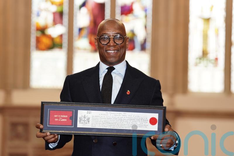 Ian Wright receives Freedom of the City of London