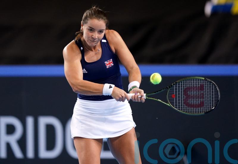 Great Britain suffer shock early BJK Cup setback as Jodie Burrage loses opener