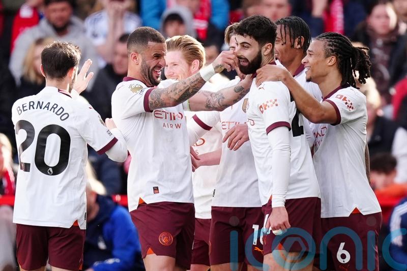 Manchester City keep heat up on leaders Arsenal with win over wasteful Forest