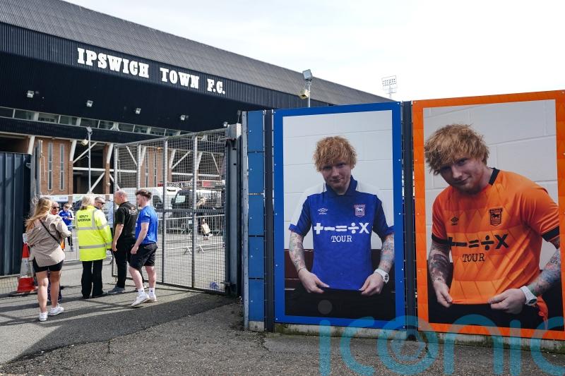Ed Sheeran ready to celebrate promotion with Ipswich&rsquo;s players
