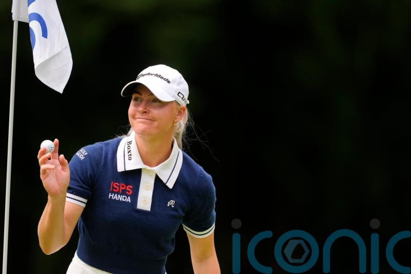Charley Hull hit by late error as Amy Yang holds lead at Women&rsquo;s PGA