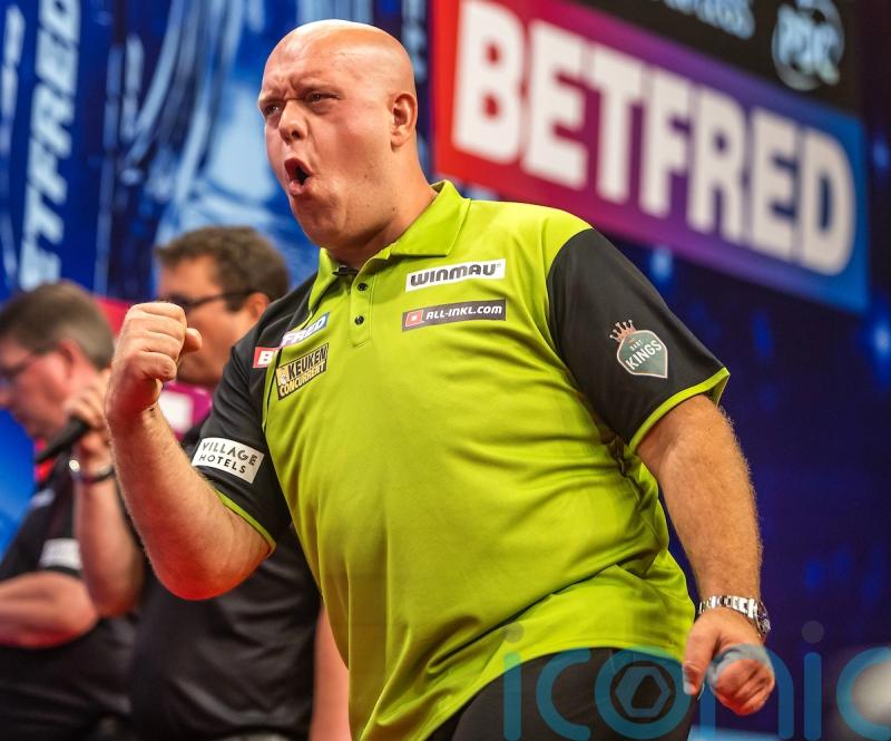 Michael van Gerwen beats Luke Littler in first round at World Matchplay