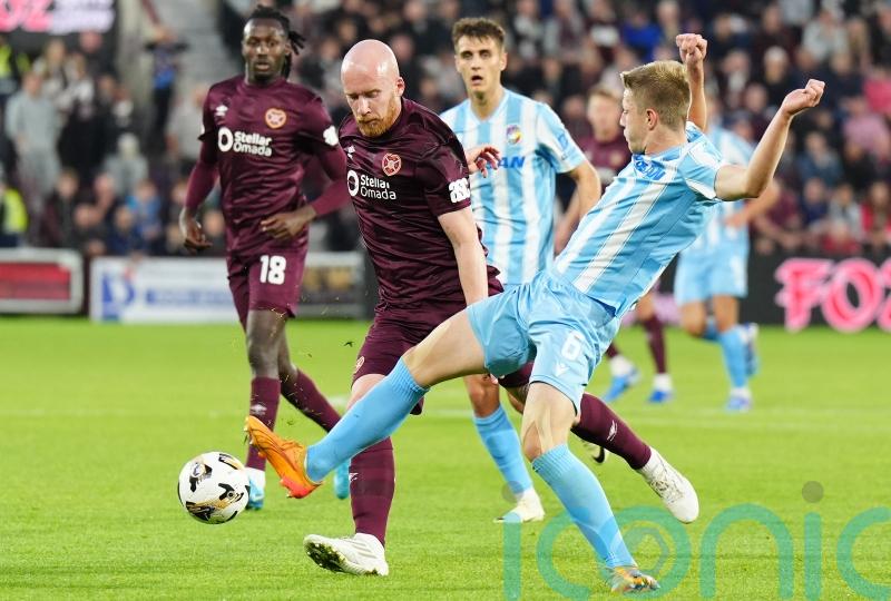 Hearts crash out of Europa League after fifth straight defeat