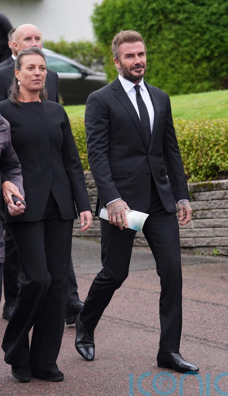 David Beckham among mourners at Sven-Goran Eriksson&rsquo;s funeral in Sweden