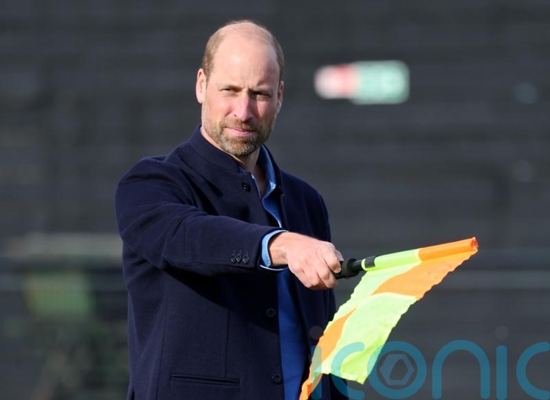 William visits Aston Villa in training ahead of Champions League game