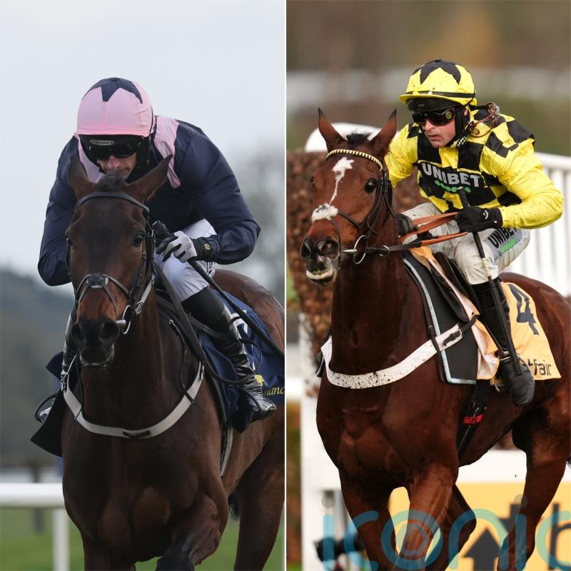 Kopek Des Bordes and Lulamba locking horns in Arkle showdown