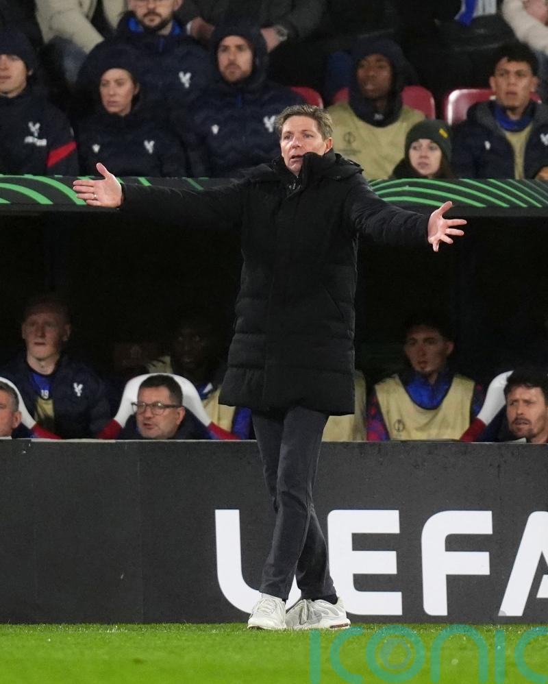 Oliver Glasner questions Crystal Palace fans booing after draw with Larnaca